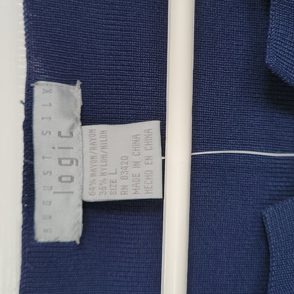 August Silk Logic Navy Blue cap sleeved sweater - Picture 2 of 6